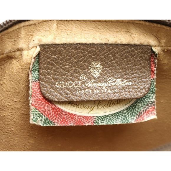 Gucci Gucci Sherry Line GG Shoulder Bag Leather Khaki Beige Brown - Picture 9 of 9